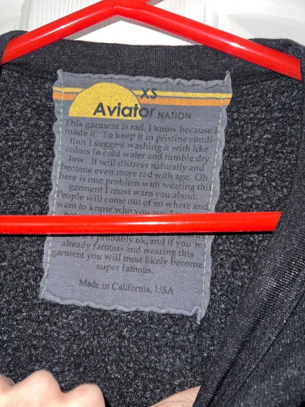 Aviator Nation -XS- bolt cropped rainbow stripe - Picture 3 of 7